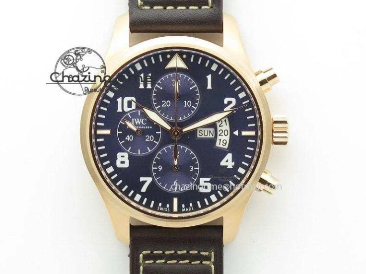 MIROTIME 0121 Mark XVIII Le Petit Prince IW327004 SS Mk Maker Best Edition Blue Dial On Brown Leather Strap A TimelessDesign 7296
